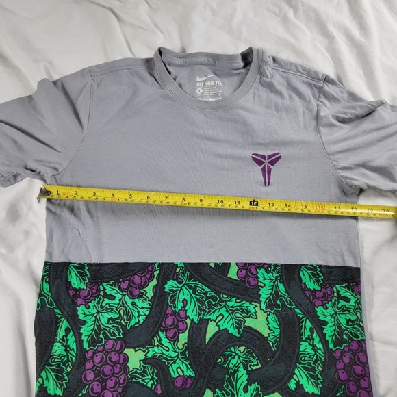 Nike Kobe Bryant Adults Small Wolf Grey Green Vino T Shirt Mamba Short Sleeve - Picture 6 of 9
